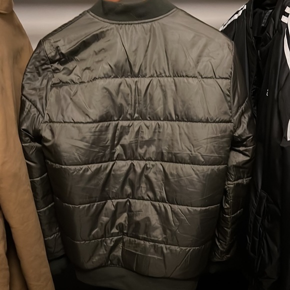 Abercrombie&Fitch Reversible Padded Olive Bomber Size S - Picture 2 of 7